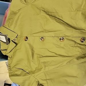 collared green shirt